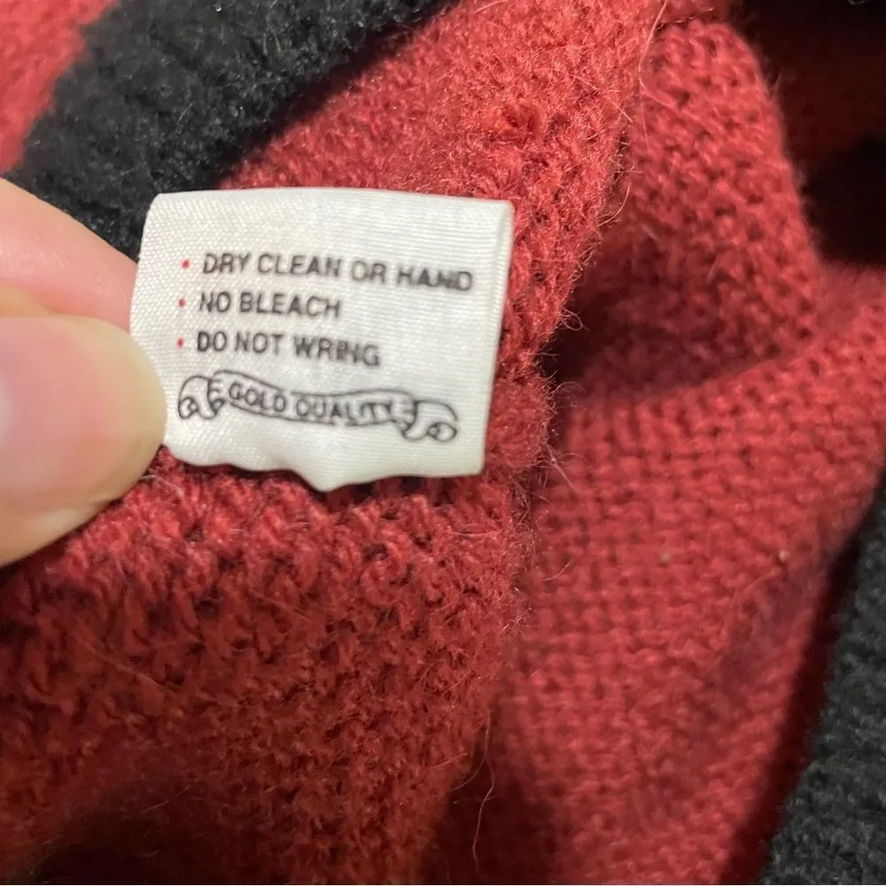 The Alpaca Connection Peruvian Alpaca Wool‎ Cardigan Size S/M Fair Isle Nordic Brown - Image 8