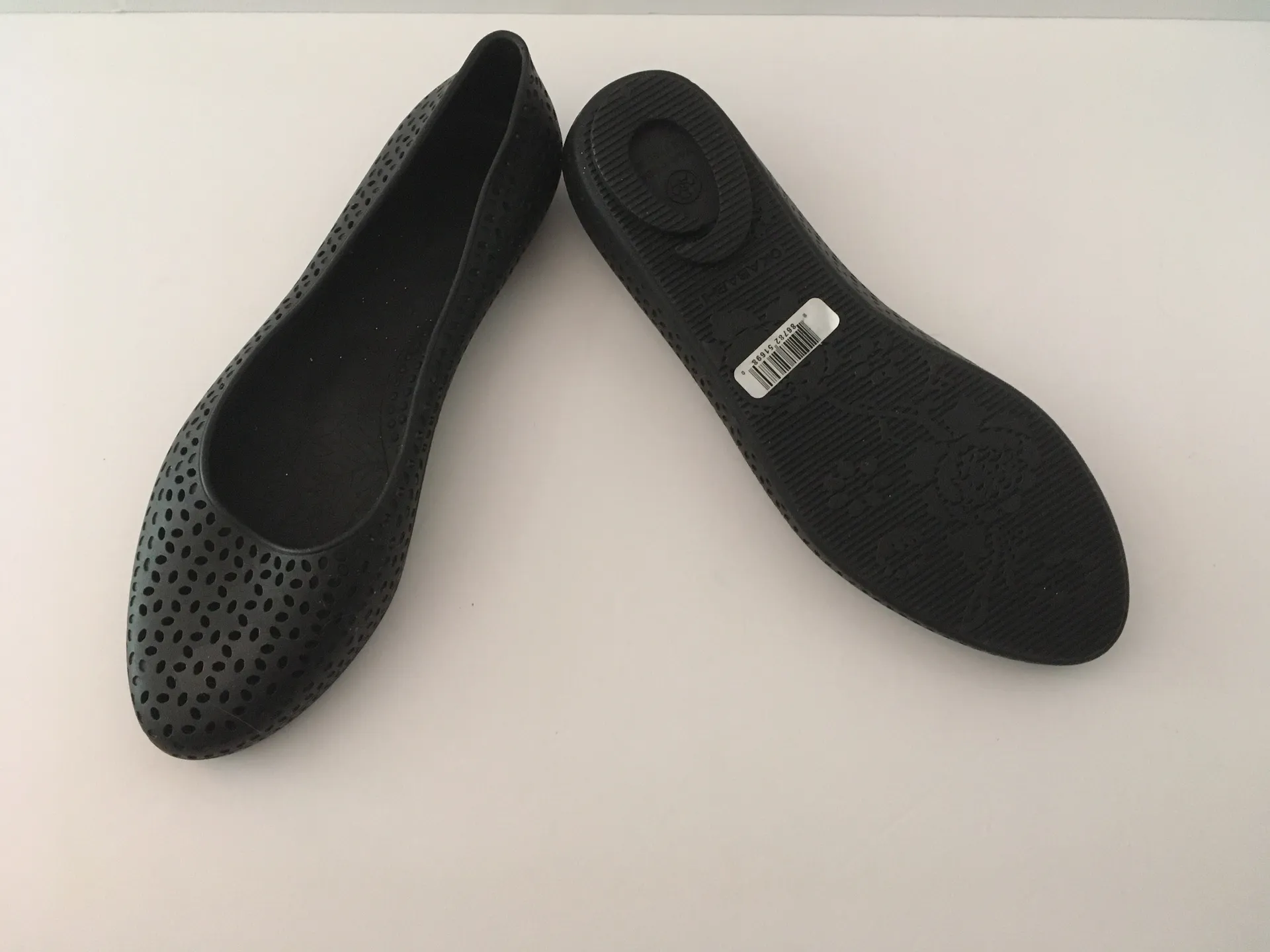 Black Okabashi Flats, Size 6 - Image 3