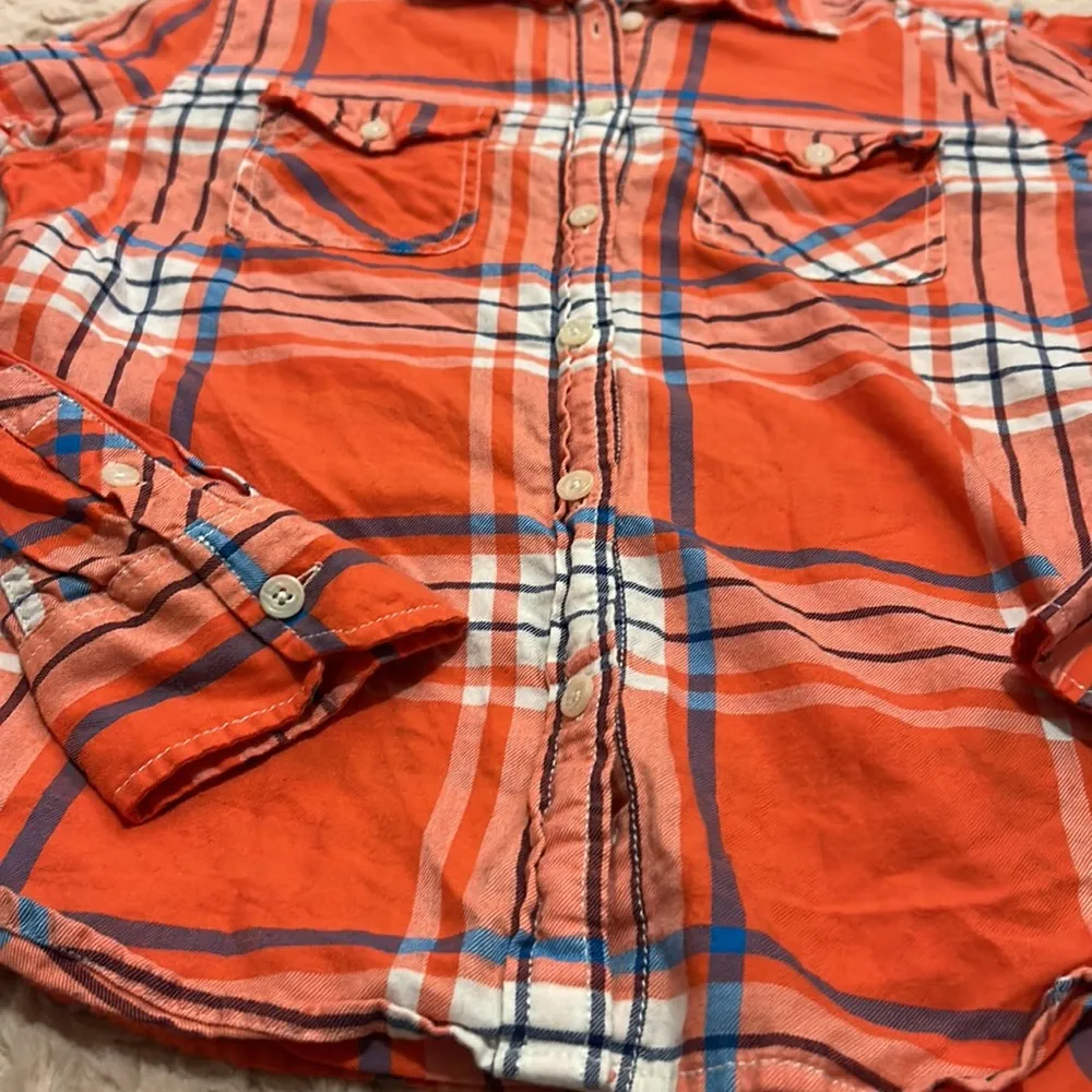 size m button down plaid blouse - Image 9