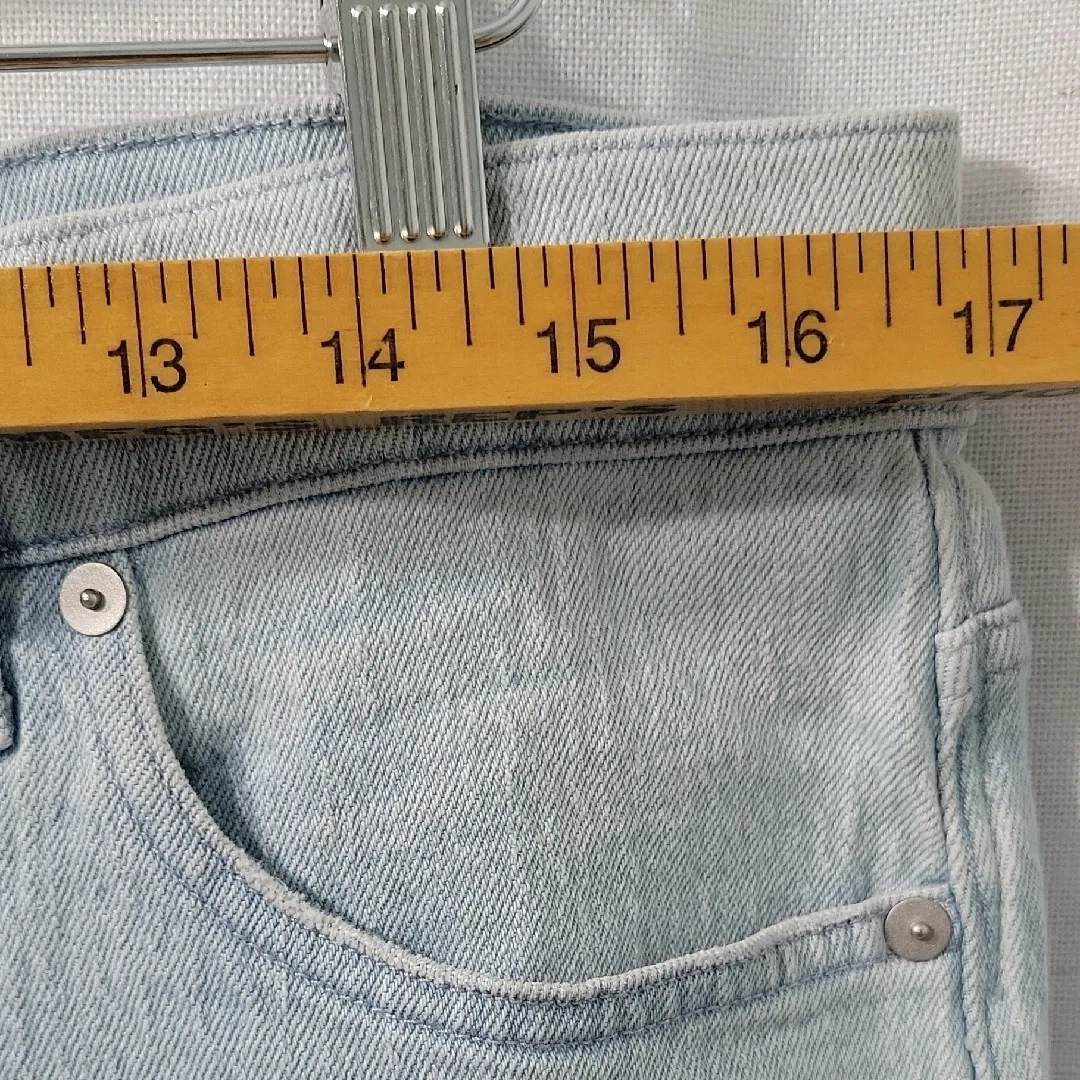 Madewell 90's Trainght Light Blue Denim Jeans NWOT 32T - Image 5