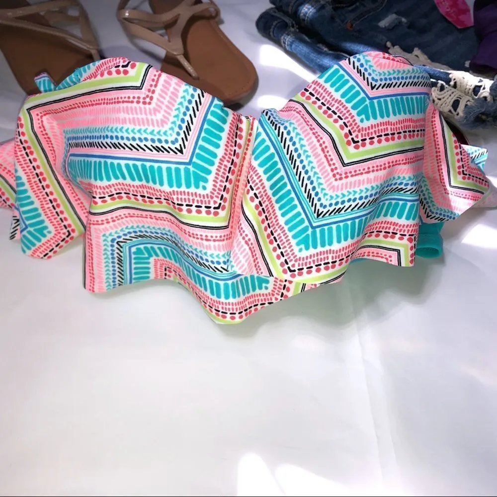 Xhilaration Super Fun Colored Flounce Top (NWT) - Image 2