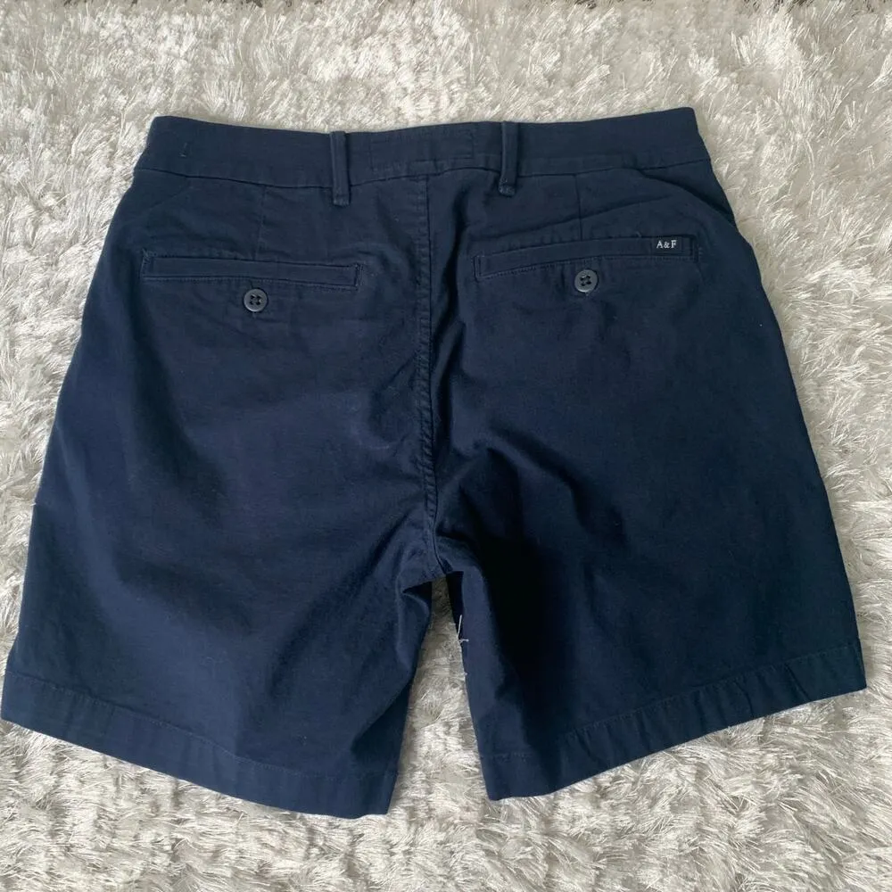 Abercrombie & Fitch Blue Stretch Cotton Bermuda Shorts Sz 29 - Image 2