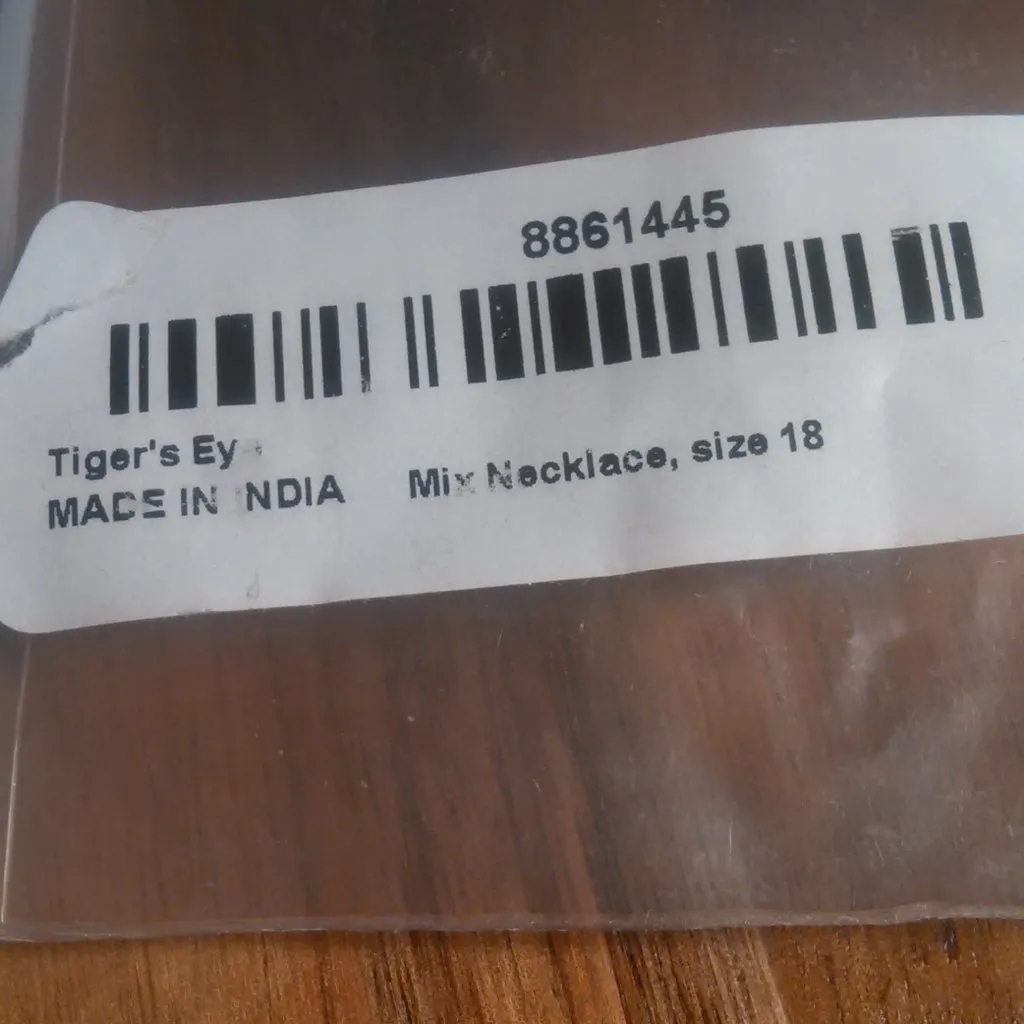 Tiger's Eye Platinum Bond and Stainless Steel Floral Necklace - Image 11