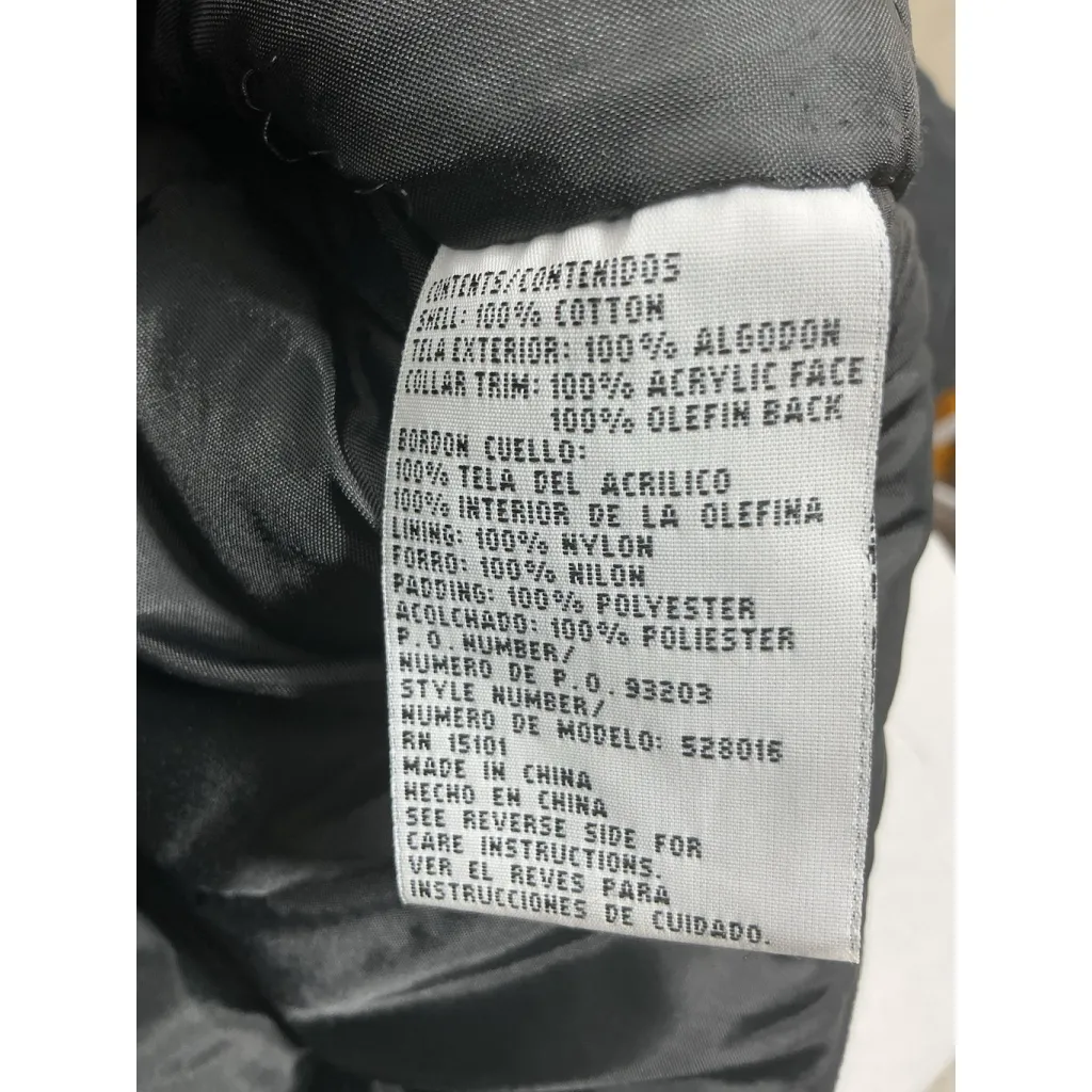 Womans Carlo Briani Lined 3/4 Length Winter Coat Small Black Full Zip - Image 4