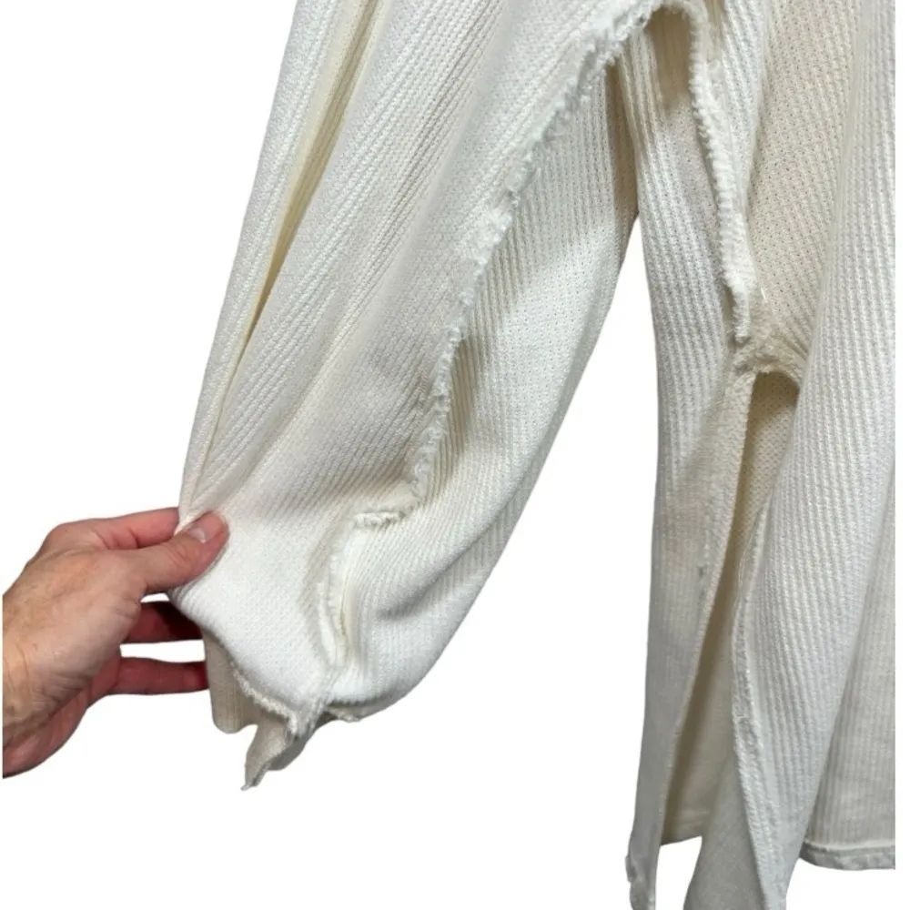 Free‎ People Asher Thermal Knit V-neck Top M - Image 10