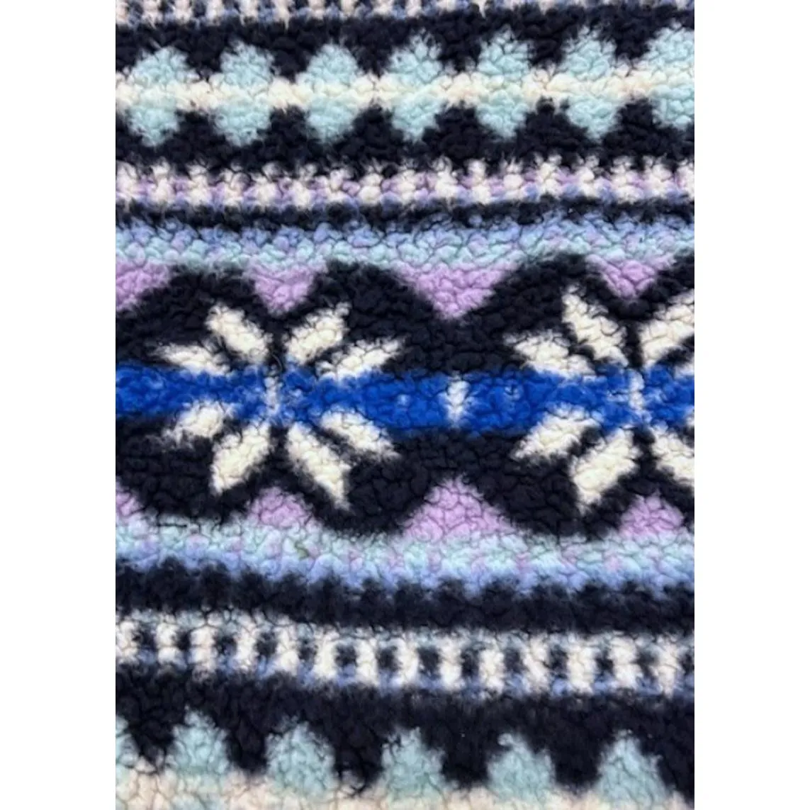 Aerie Sherpa Sweatshirt XS‎ Polar Chic Nordic Print Cabincore Chalet Ski Resort - Image 6