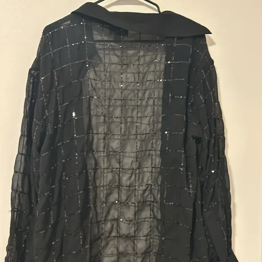 Anthropologie Rinku Dalamal Sequin Shirt Dress Size M Medium - Image 2