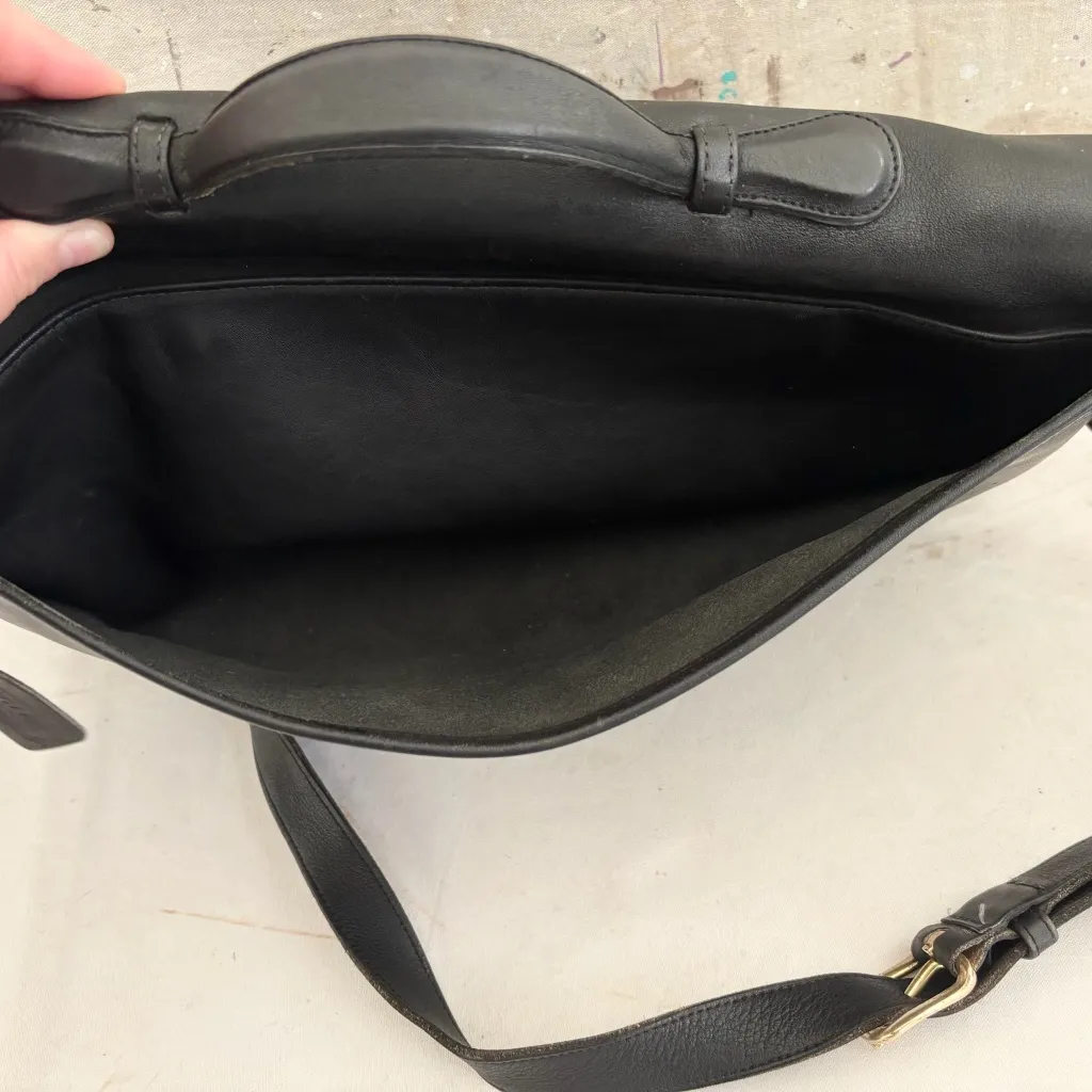 Coach Vintage Lexington Briefcase Bag Black Leather - Image 9