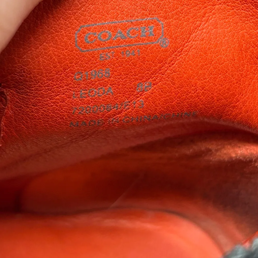 COACH Leoda Suede, Leather ankle booties, size 8 - Image 15