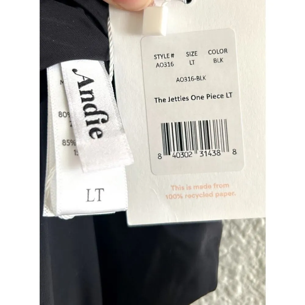 Andie Swim The Jetties One Piece in Black Large Tall NWT - Image 5