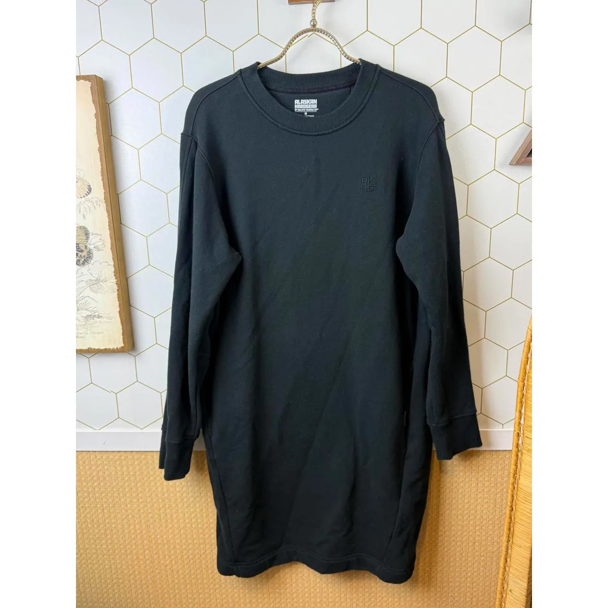 AKHG by Duluth Trading Co Black Crosshaul Cotton Camp Dress - Image 6