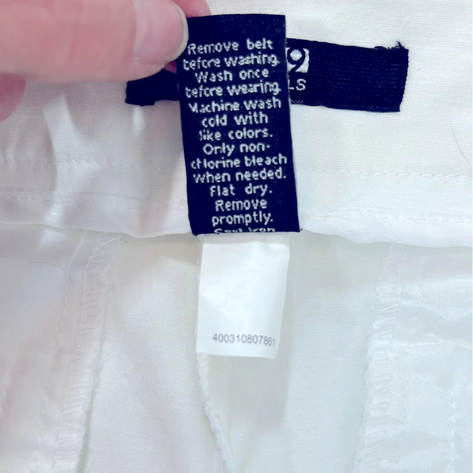 Apt. 9 Solid White Bermuda Shorts Women’s Size 8 | Classic Chino Flat Front - Image 9