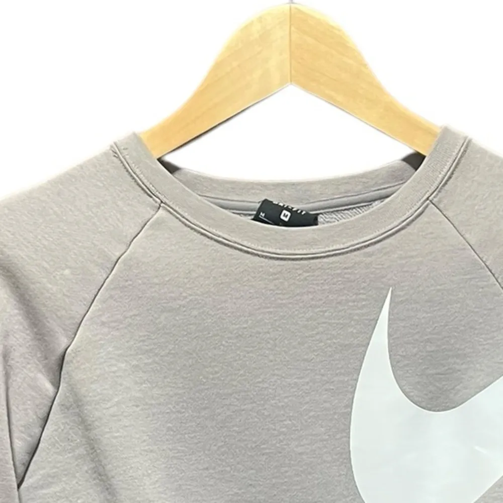 Nike Dri-FIT Versa Cropped Sweatshirt In Desert Sand size Medium - Image 6