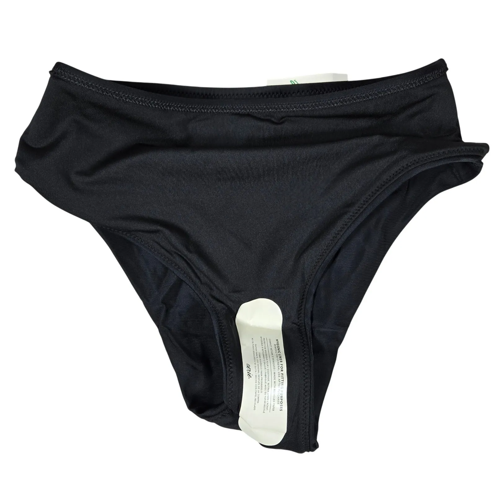 Aerie Black Cheeky Bikini Bottoms High Waisted Swimwear Size XS - Image 3