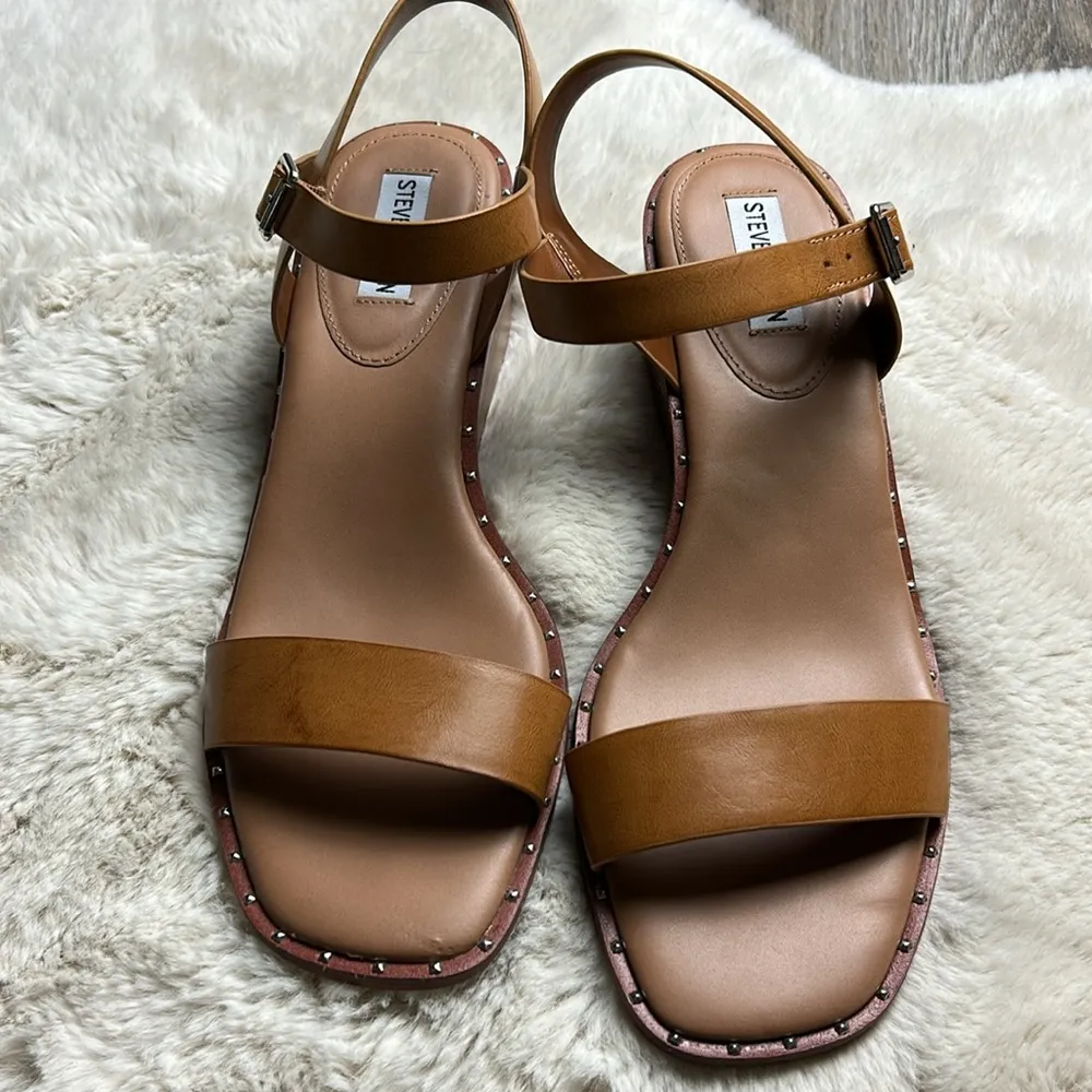 Steve Madden Slingback Wedge Sandals Size 11 - Image 4