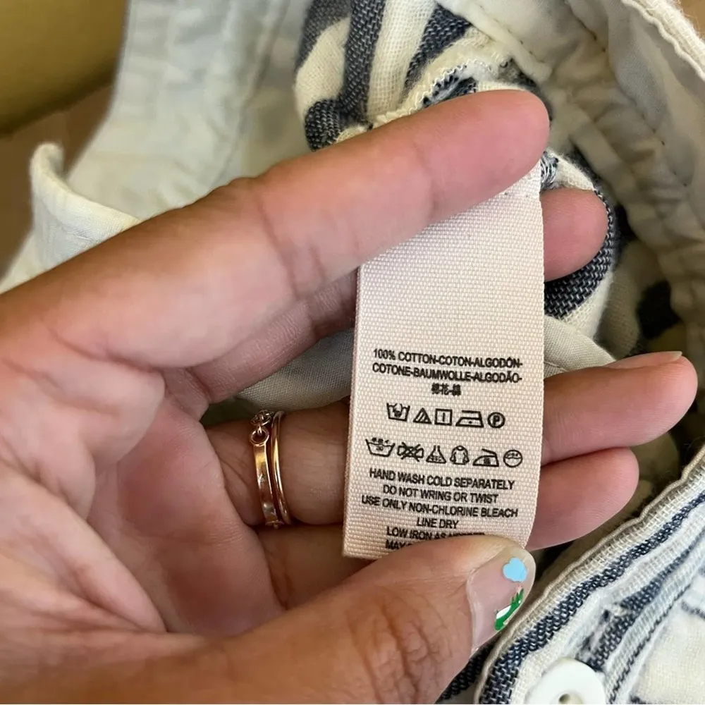 Free People Striped Casual Shorts - Image 9