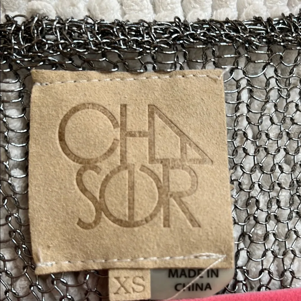 Chaser | Gray Mesh Chainmail Style Women's Top XS - Image 5