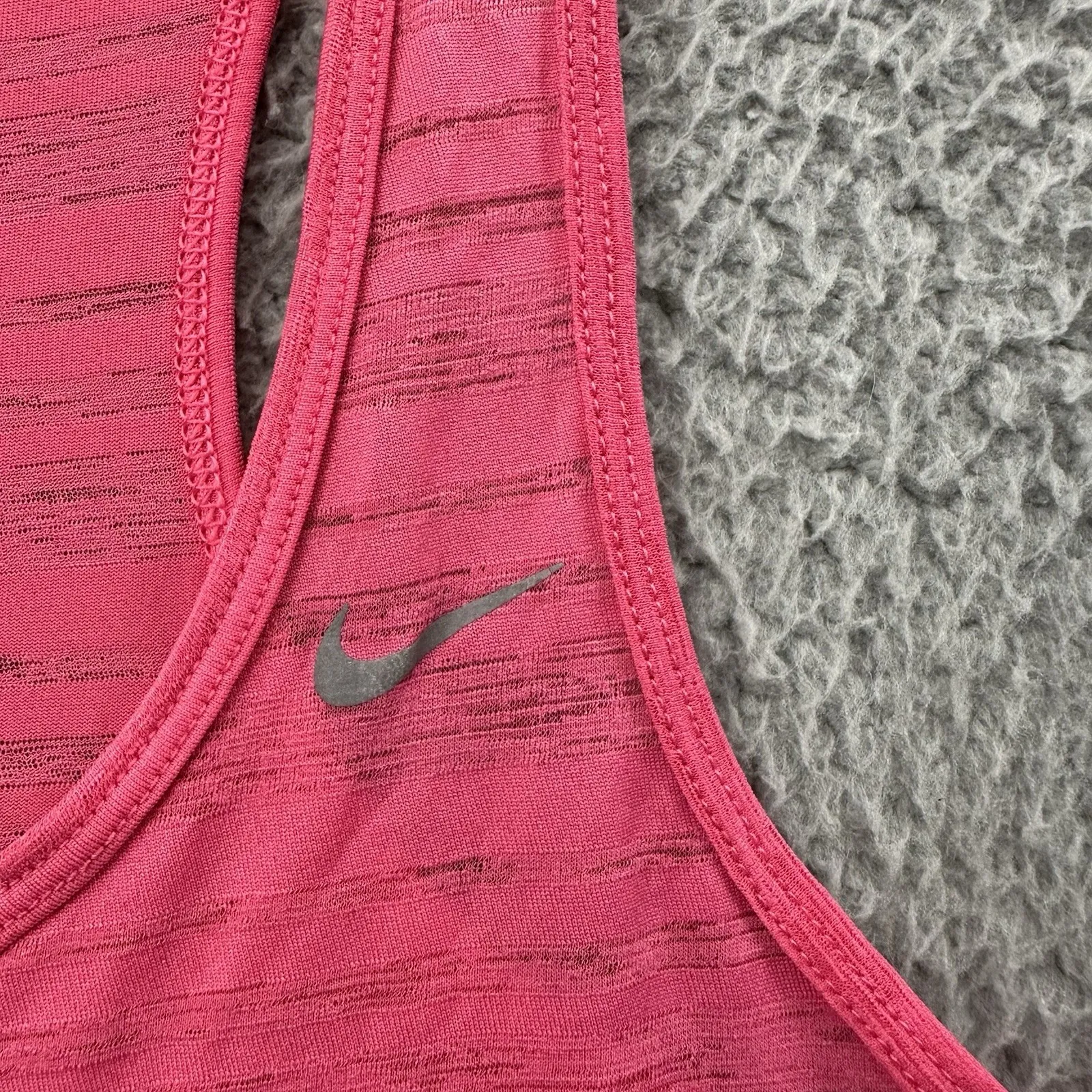 Nike Tank Dri Fit Tank‎ Top Pink Athletic Burnout Running Workout Women's XS - Image 3