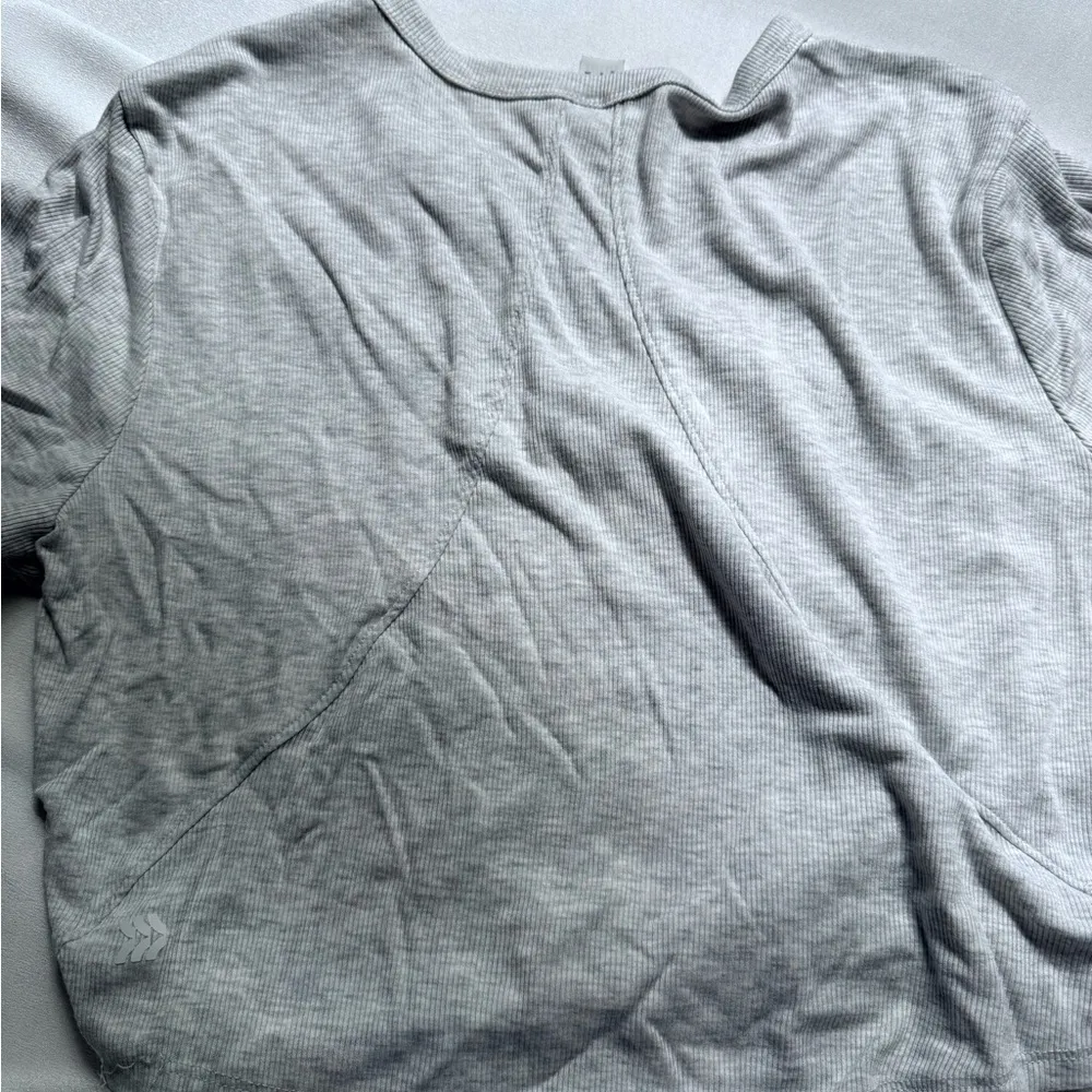 Gray Women's All in Motion Crop Top - Image 3