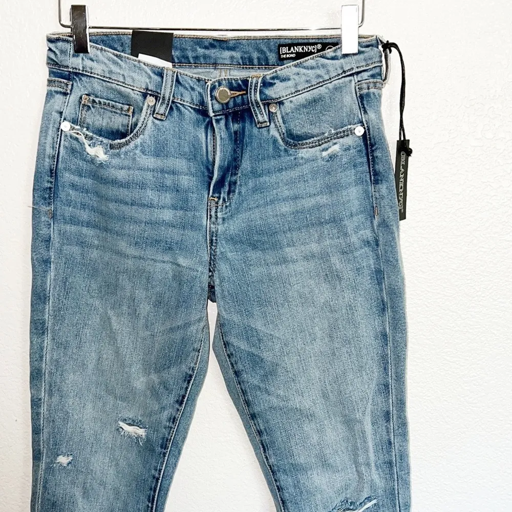 Blank NYC The Bond Mid Rise Skinny Distressed Jeans NEW - Image 2