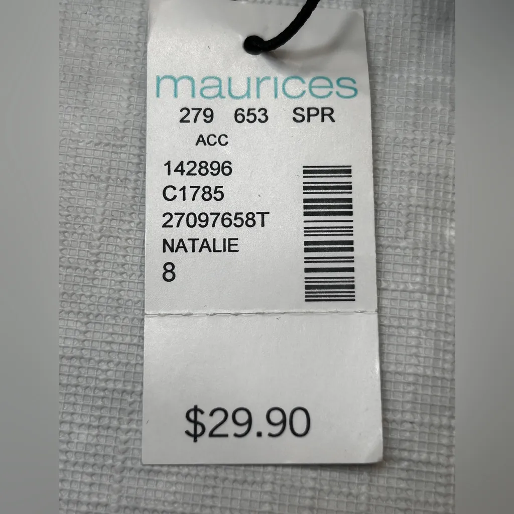 Maurices Natalie Gold Buckle Pointed Toe Mules Tan Slip On Flats Size 8 NWT - Image 4