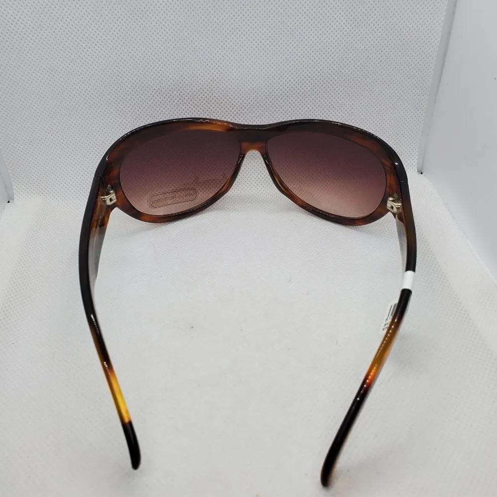 NWT Ann Taylor Brown Sunglasses & Case - Image 6