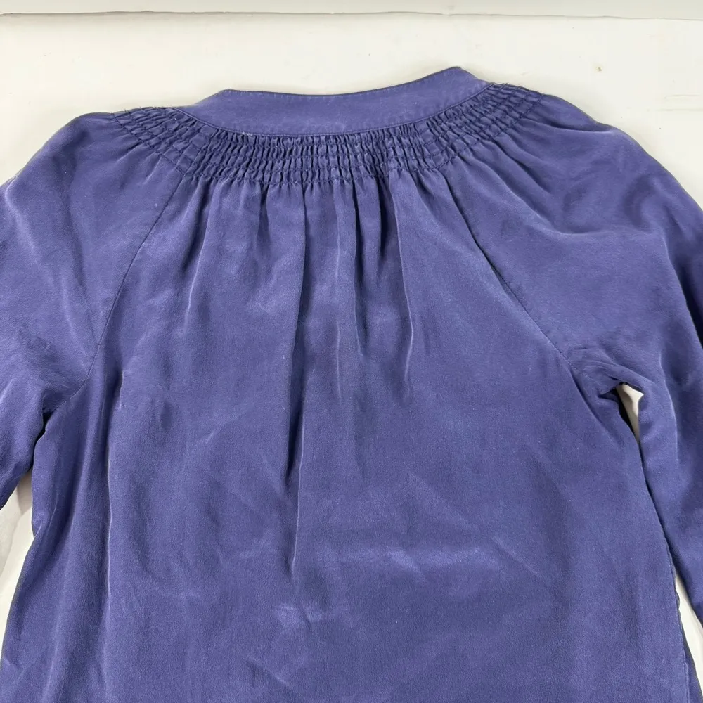 Lilly Pulitzer Royal Blue Silk Blouse - Image 8