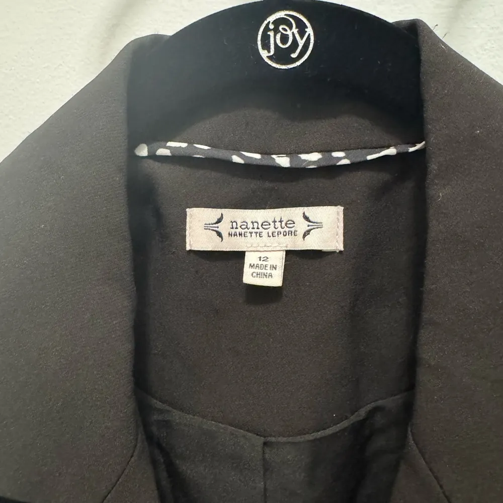 Nanette Lepore Black Gold Button Blazer Classic Double Breasted Office Jacket 12 - Image 4