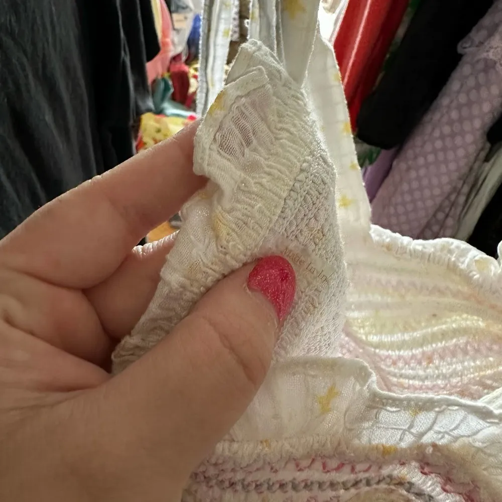 LoveShackFancy Smocked Bucky Tank in Butter Yellow Size medium - Image 2