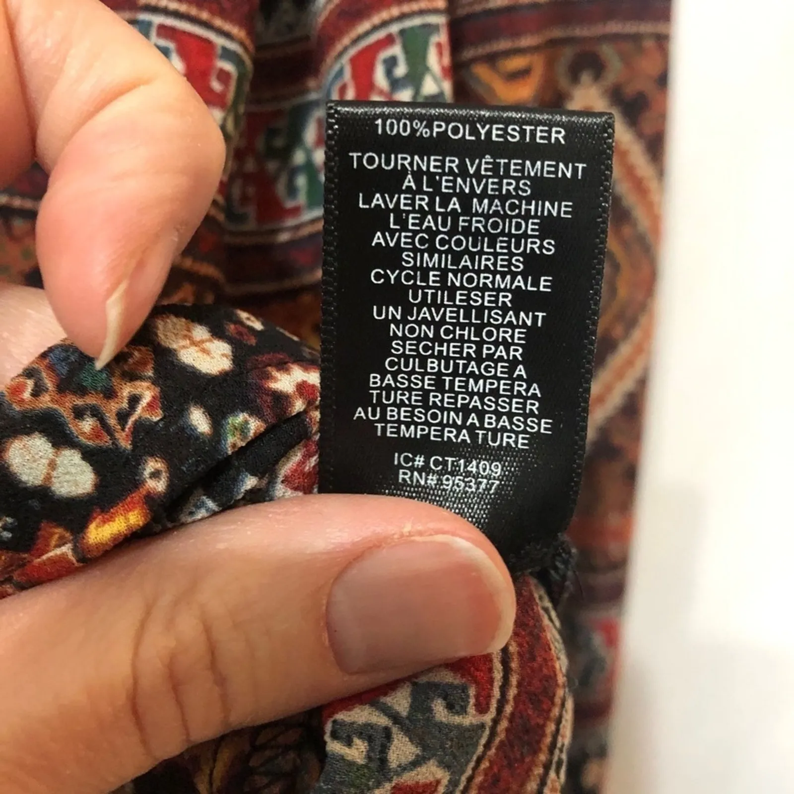 Sanctuary Aztec Long Sleeve Blouse Boho Tassel Womens S Velvet Festival Indie - Image 9