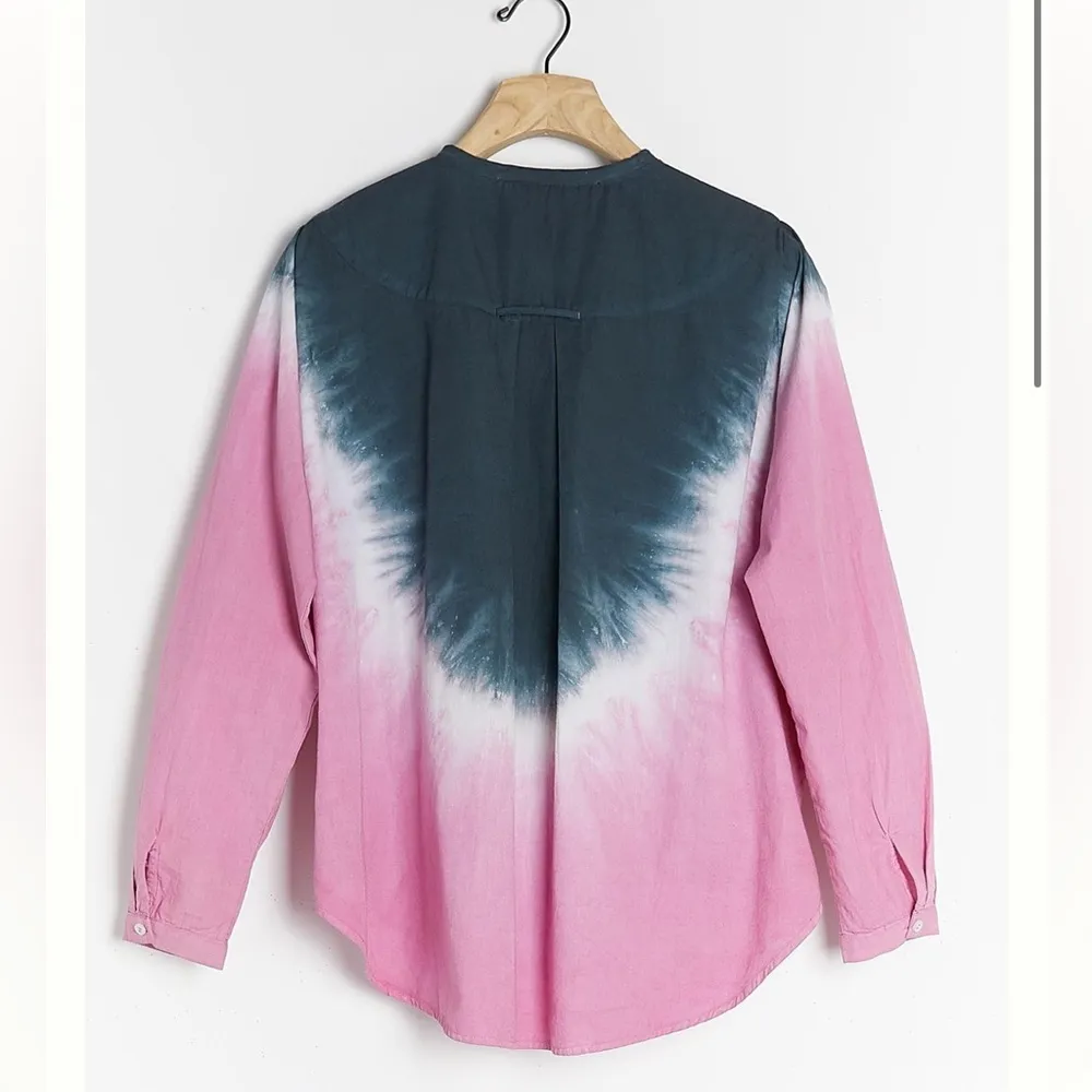 Anthropologie x Ro’s Garden Ciana Tie-Dye Buttondown in Pink XL - Image 2