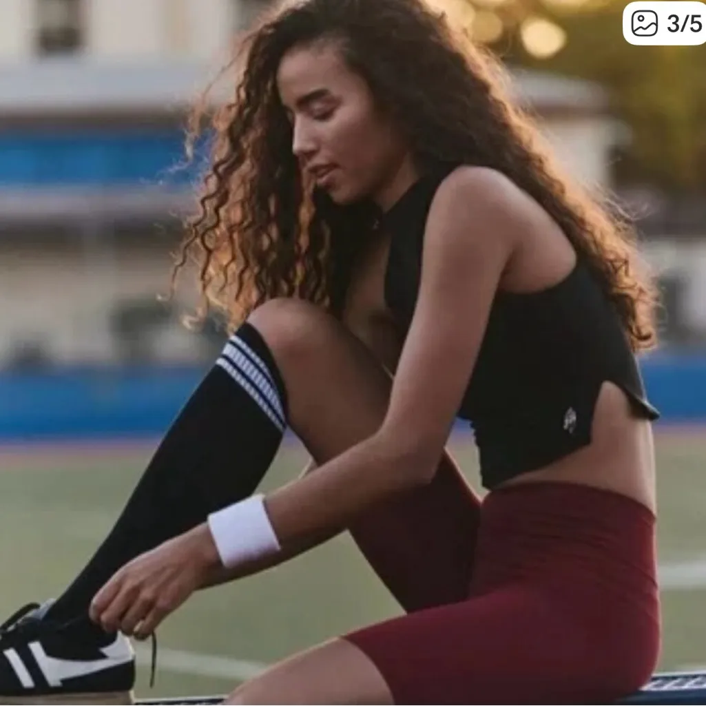 Free People Movement NWT Epic Mock Neck Muscle Tank in Navy size XL - Image 13