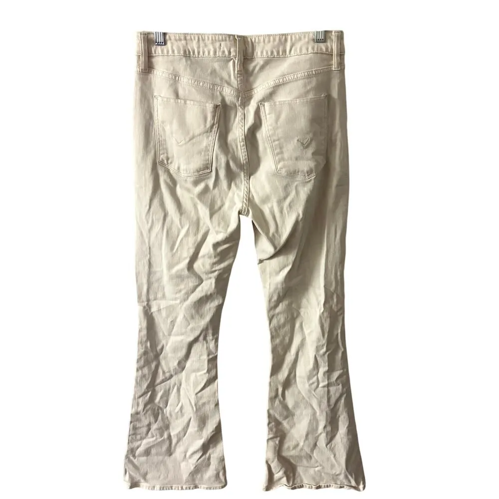Hudson Jeans Holly High Rise Flare Barefoot Jean 29 Women’s Egret White - Image 3