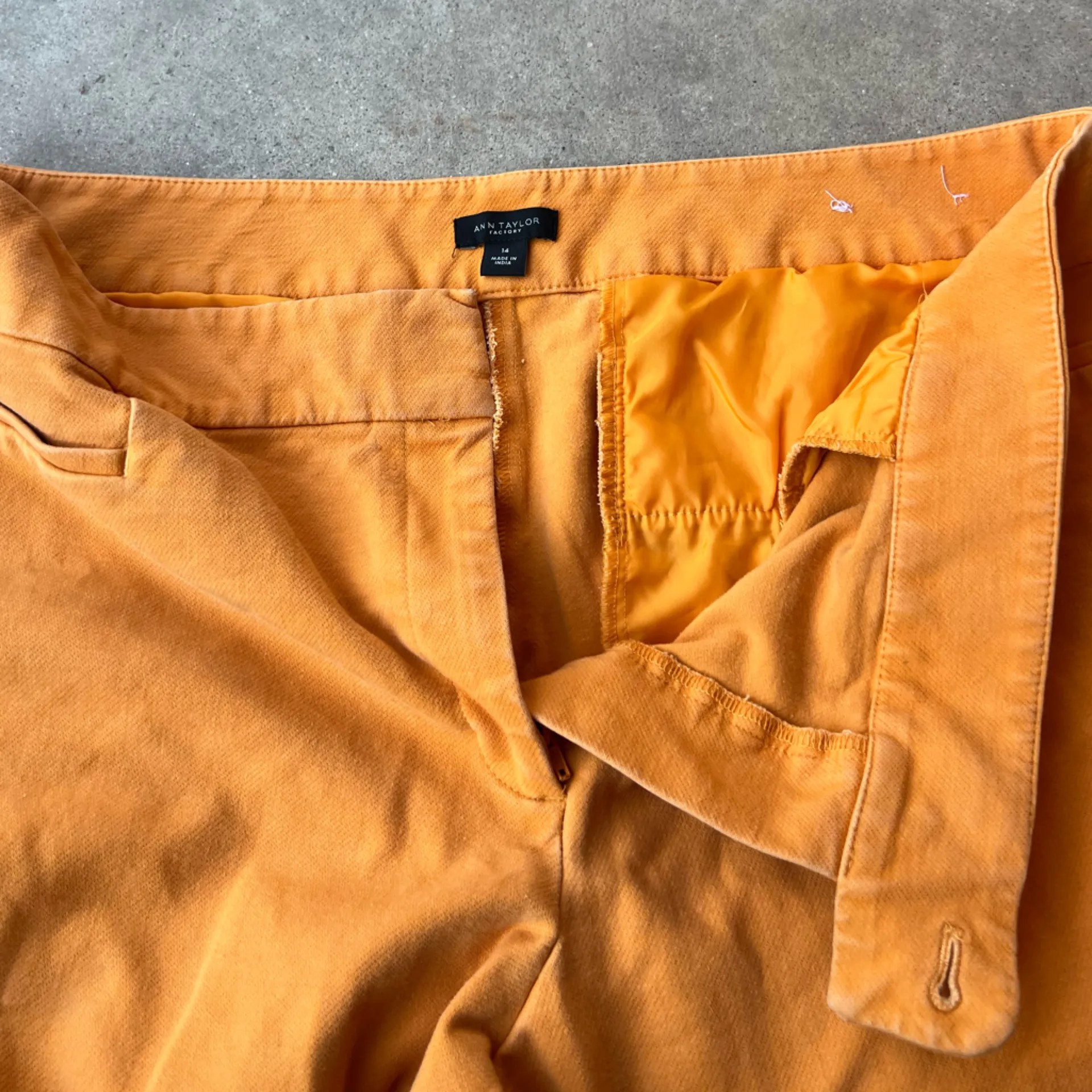 Ann Taylor factory womens Elegant Orange Women's business dress Pants Sz 14 - Image 11