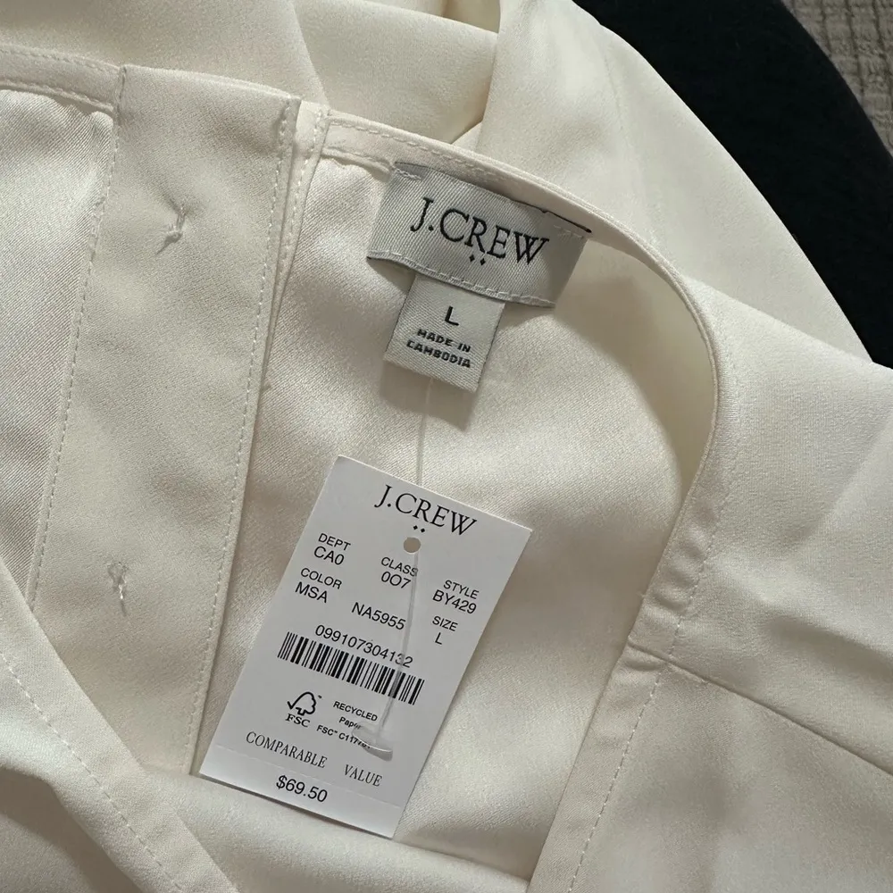 J. Crew White Tank Top NWT - Image 4