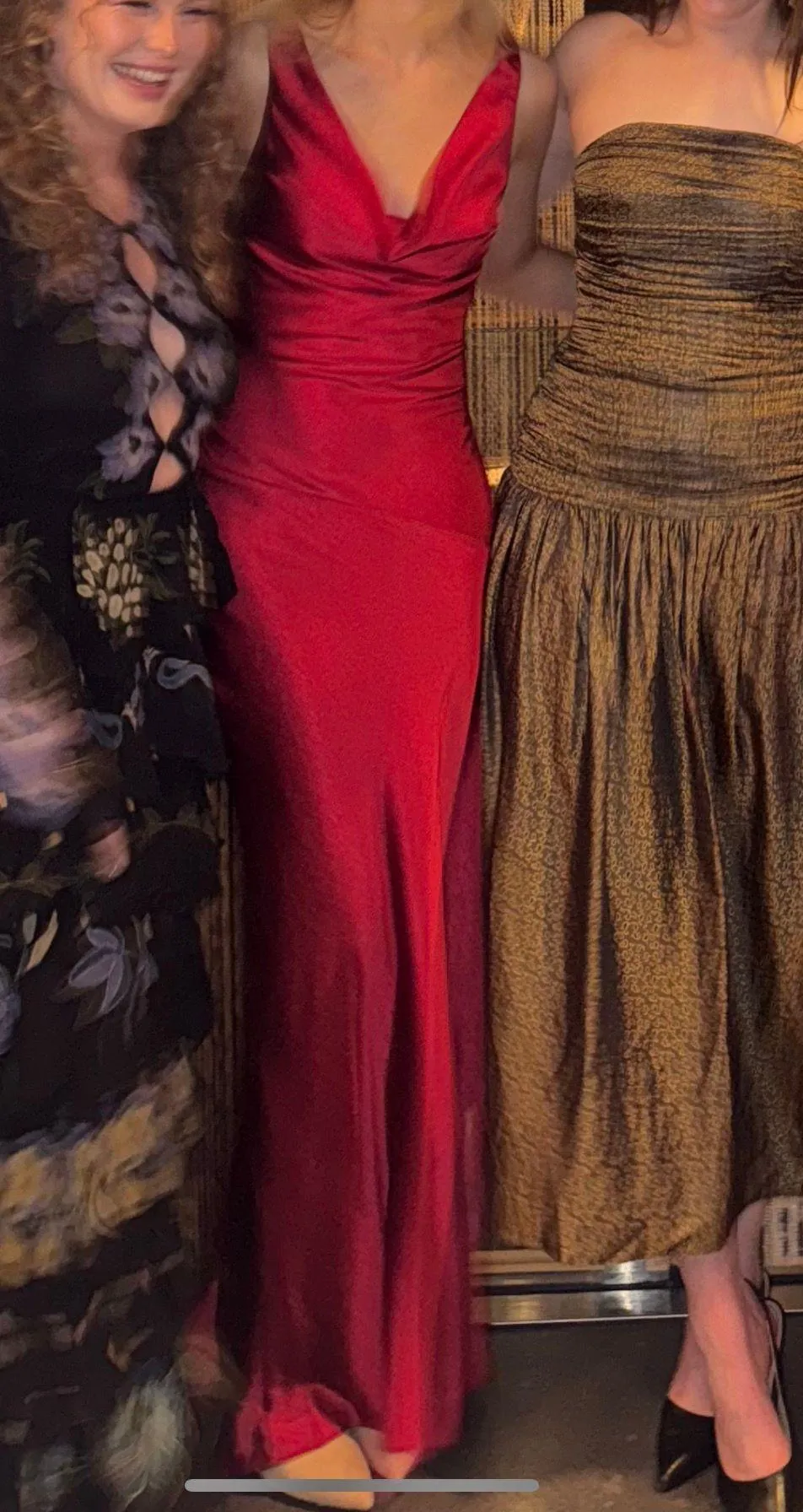 NIA | Fiora Dress In Ruby Red - Image 3