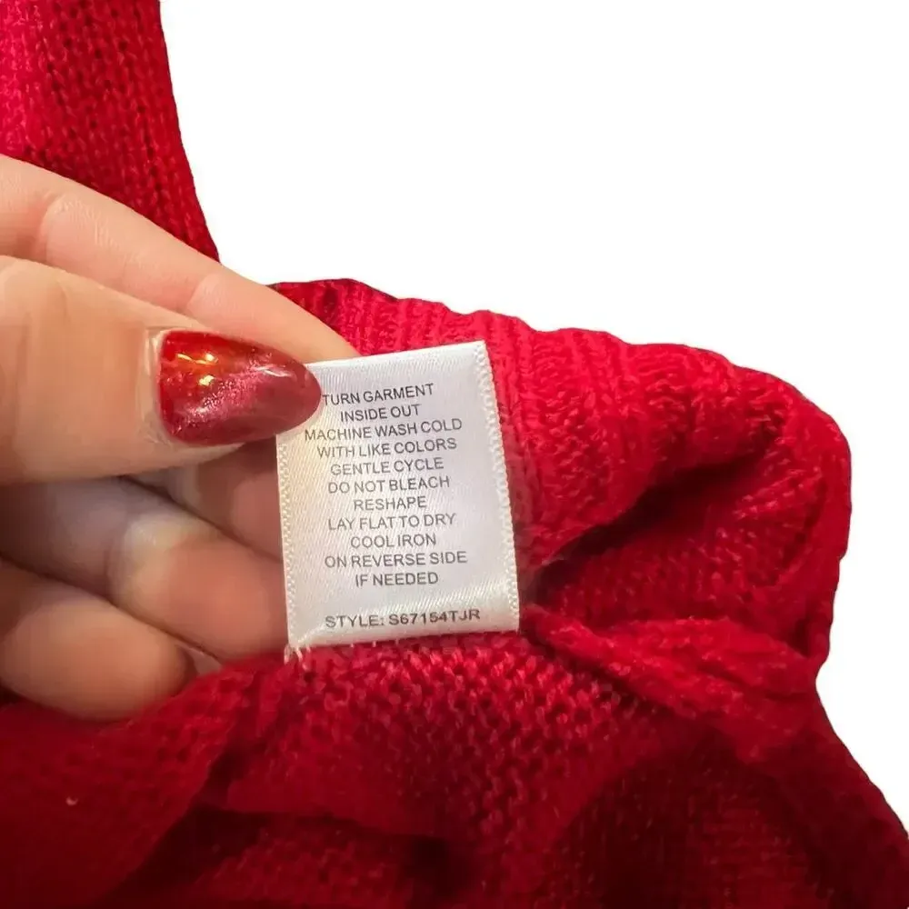 Isela Multicolor Llama Pullover Ugly Christmas Sweater Womens Size‎ Large - Image 7