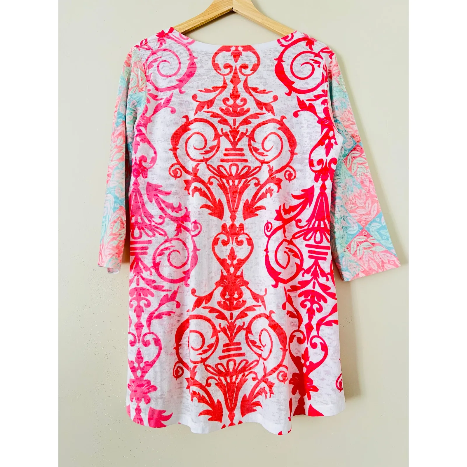 Whimsy Rose Sundance Women's Blouse Tunic Top Shirt Large 3/4 Sleeve Baby Waffle - Image 5