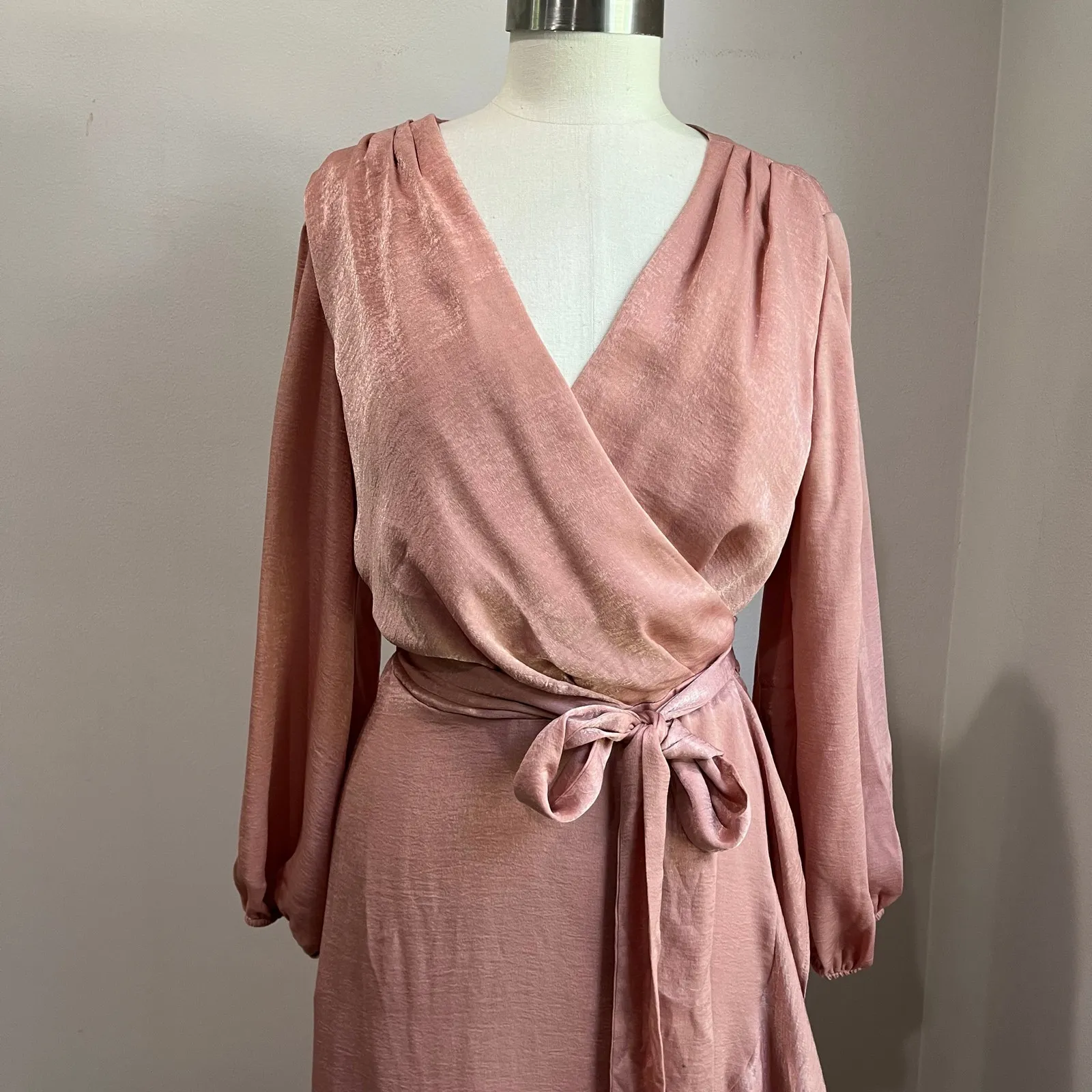 GAL MEETS GLAM Jennifer Dress in Mave Pink Size 12 - Image 4