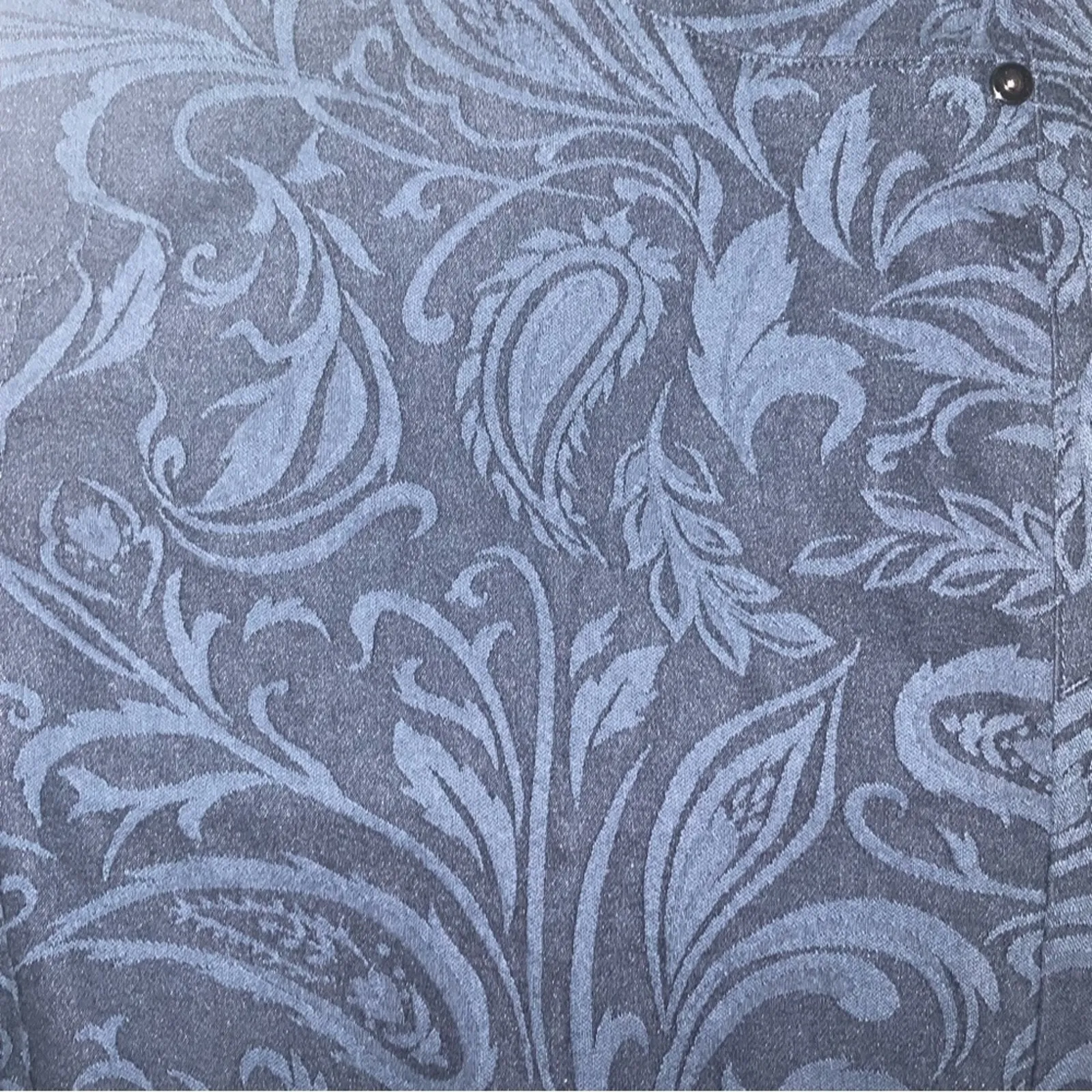 INC International Concepts Botanical Print Floral Embroidered Jeans 10 Boho Chic Blue - Image 7