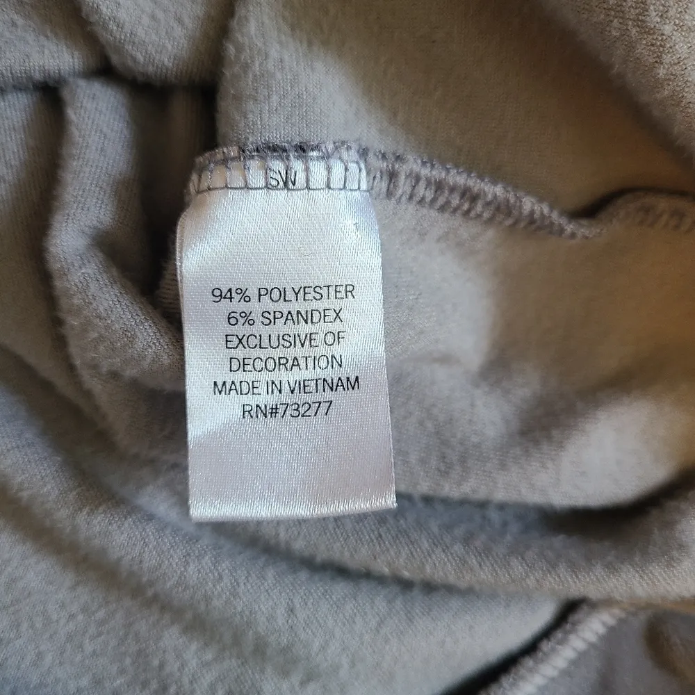 SO Lounge Life Grey Jacket Size XXL Full Zip Rainbow Stripe Velour Velvet Hoodie - Image 4