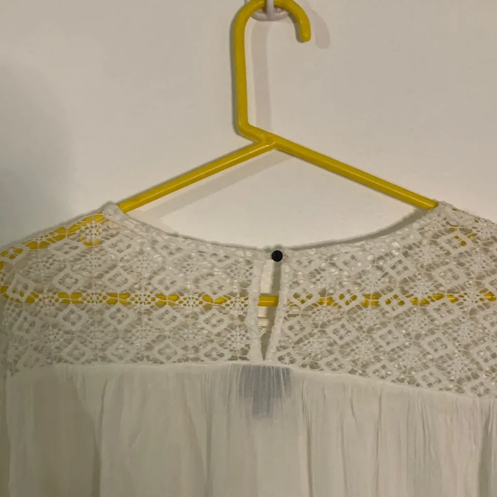 As Seen‎ On TV Cream Lace Blouse Size XL - Image 4