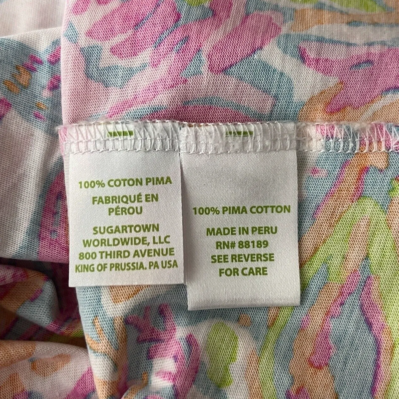 Lilly Pulitzer Dress Womens XS White Pink Christie Scuba to Cuba Cruise Vacation - Image 8