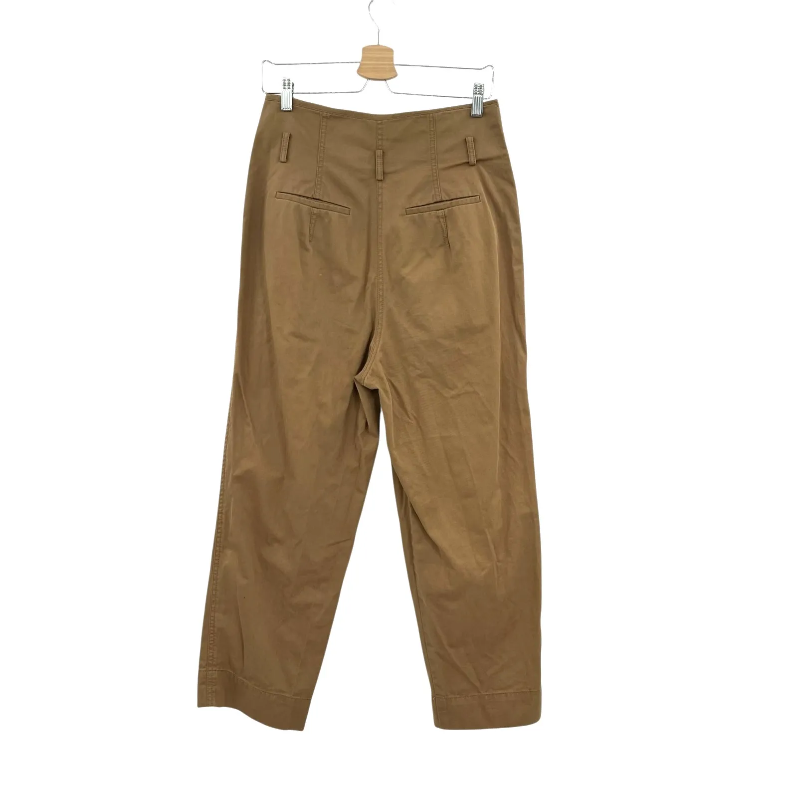 M.M. Lafleur The Talulah Pant Pleated‎ Trouser Eco Chino Khaki Tan Size 4 - Image 10