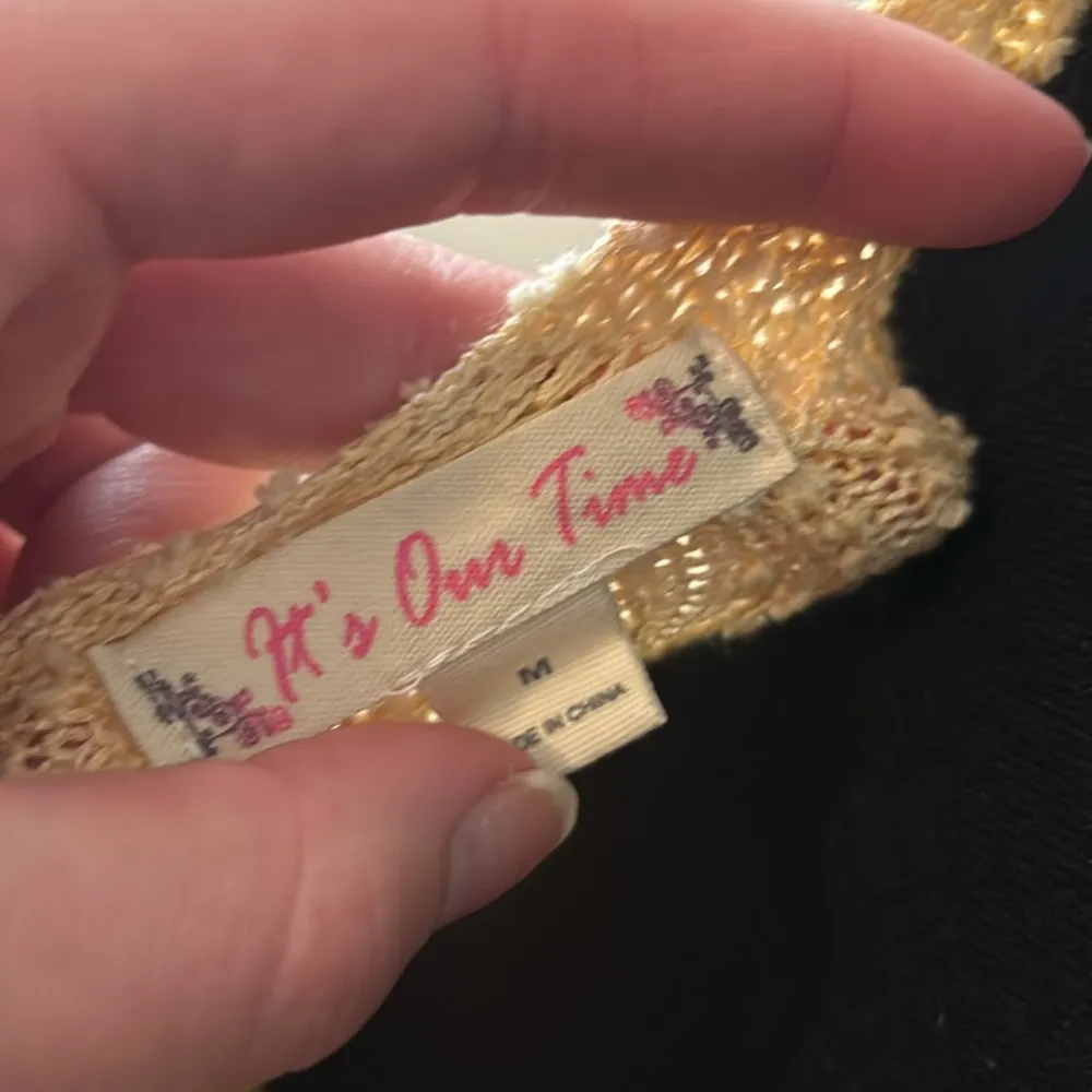 Yellow ribbed knit faux button tank - Image 4