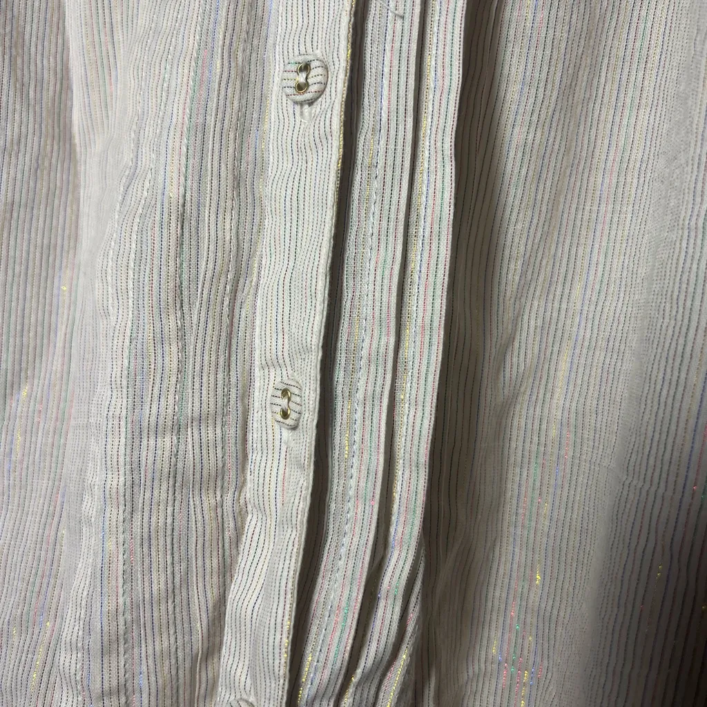 Self Contrast metallic cotton dress size M Size M - Image 4