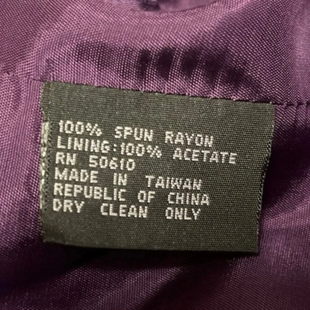 Kasper ASL Blue Green Plaid Double Breasted Long Sleeve Pockets Coat Blazer Sz M Size M - Image 4