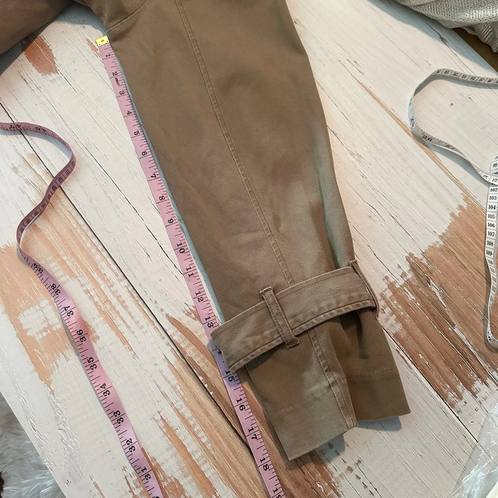 Splendid Portia Double Breasted Crop Jacket Neutral Brown Size Medium - Image 11