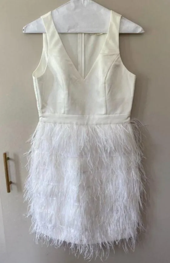 BHLDN Anthem Feather Dress - Image 4