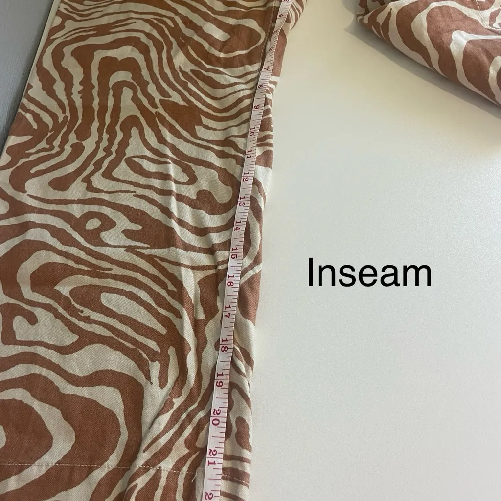 Anthropologie Maeve Colette High-Rise Zebra Print Wide-Leg Pants - Image 6